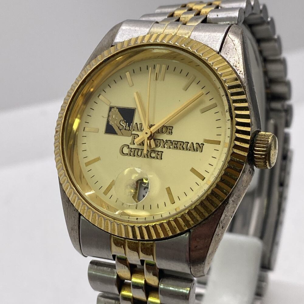 Shadyside Presbyterian Church Vintage Mens Watch Works New Battery